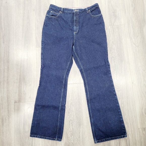 Lands' End Original Fit Traditional Waist Boot Leg Jeans - Picture 1 of 8